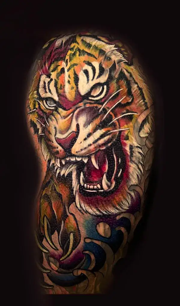 Color Tiger Tattoo